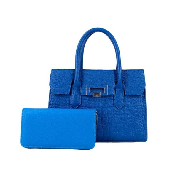 Tigerstars Blue 2 in 1 Top Handle Pouch Bag - Picture 1 of 2
